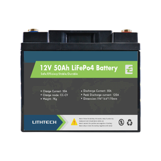 Lithtech TE1250C 12.8V 50Ah Batería de iones de litio 12V 50Ah